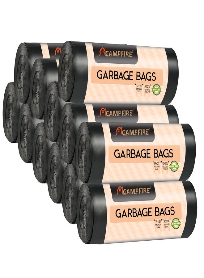 Campfire Compostable Eco-Friendly Garbage Bags-19x21 Inch Medium Size Sustainable Best Daily Waste Solution For Home,Office,shop,Hotels,Hostels,Restaurents,schools (25 * 3 Rolls) - Image 1